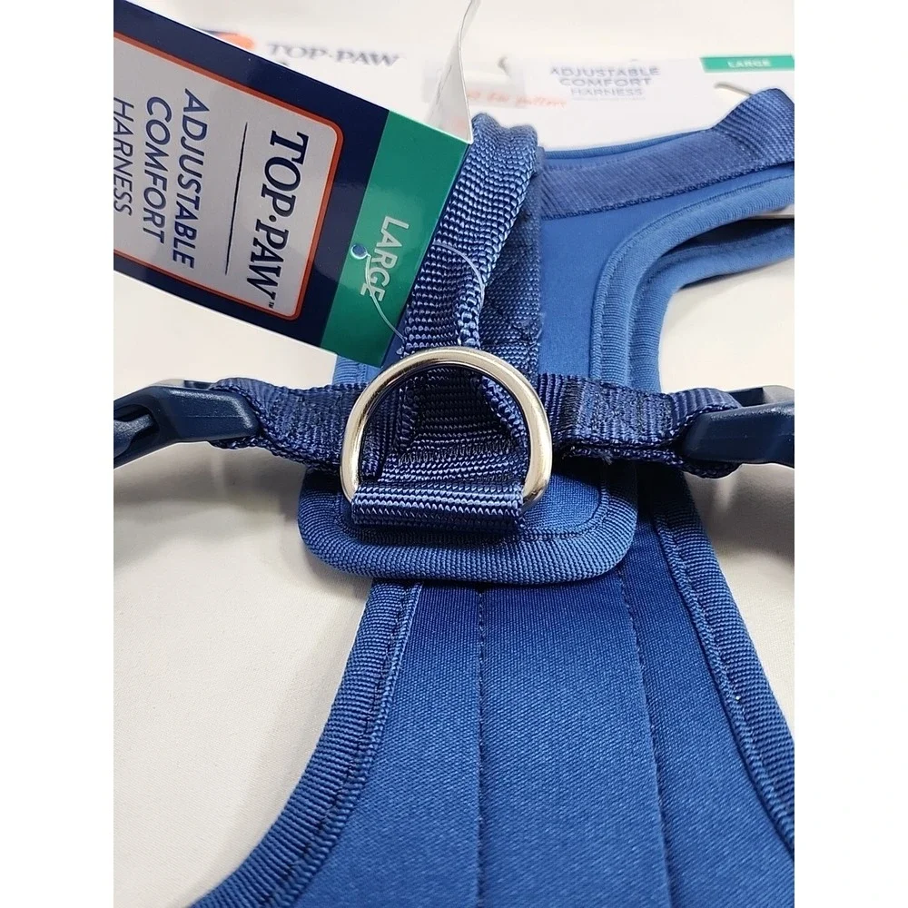 Top Paw Neoprene ROYAL BLUE Adjustable Harness Large ~ New! ~ Great For Pullers!